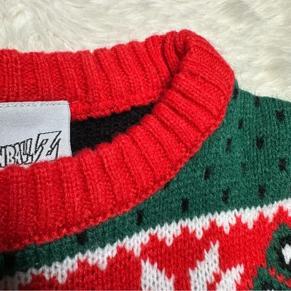 Dragon Ball Z Holiday Sweater Red/Green/White/Black Size 6 - Picture 4 of 16